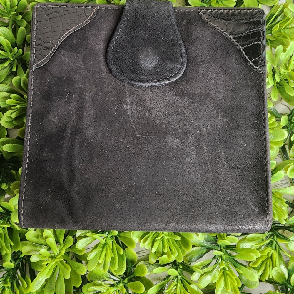 Bally Suede And Leather Wallet